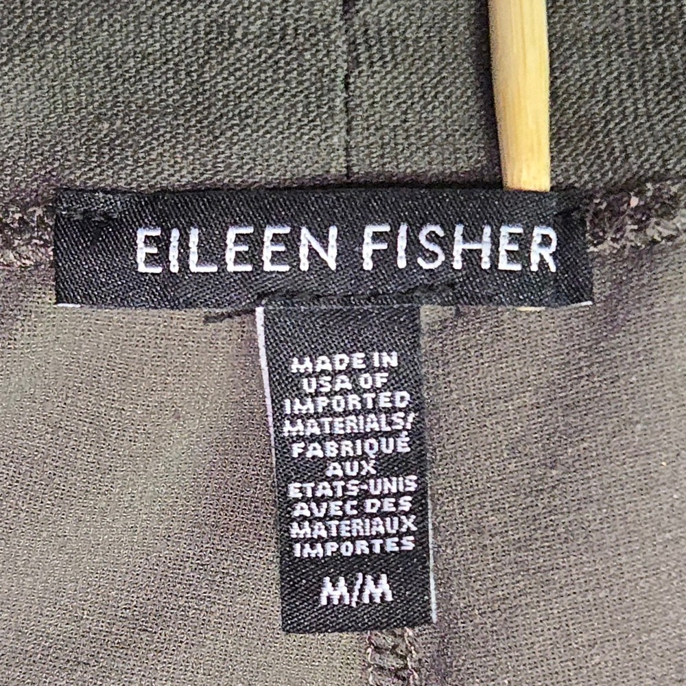 Eileen Fisher Womens Gray Slim Leg Ankle Pants Medium Stretch Knit Minimalist - Picture 11 of 13